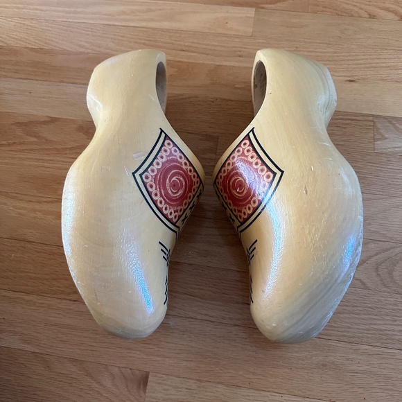 Dutch Wooden Clogs Shoes Holland Size Large - Picture 6 of 16